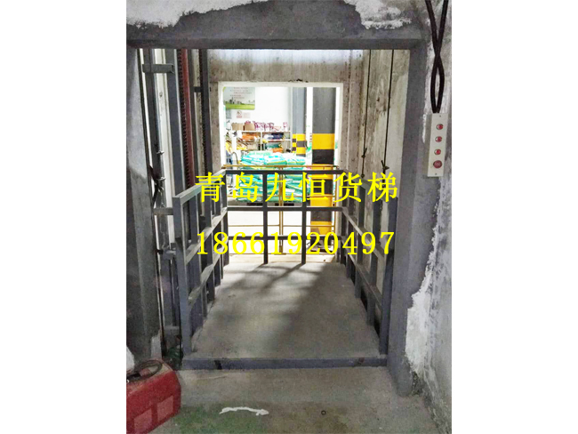 胶州饲料厂升降平台安装完毕