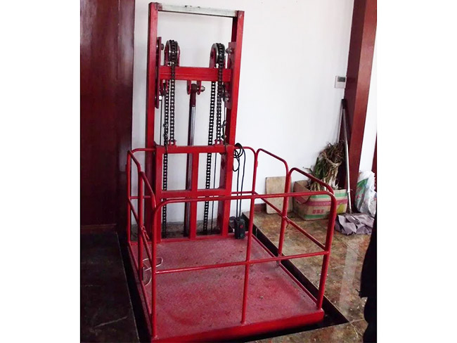 单面导轨式升降平台